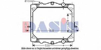 AKS DASIS 290014n -  Радиатор, охлаждение двигателя